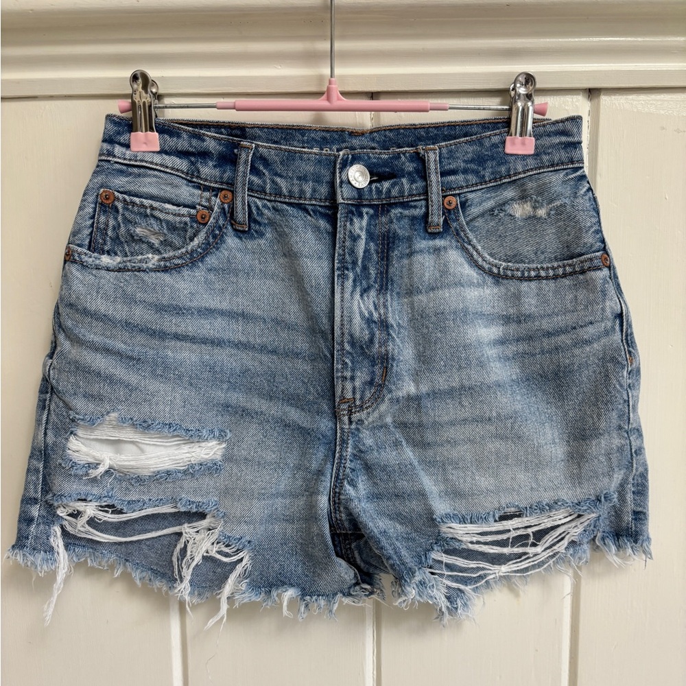 AE Denim Highest Rise 90’s Boyfriend Shorts Size 2 American Eagle
